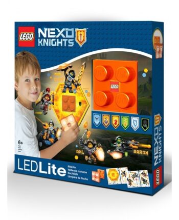 Luce da parete 3D a LED Lego Nexo Knights con adesivi