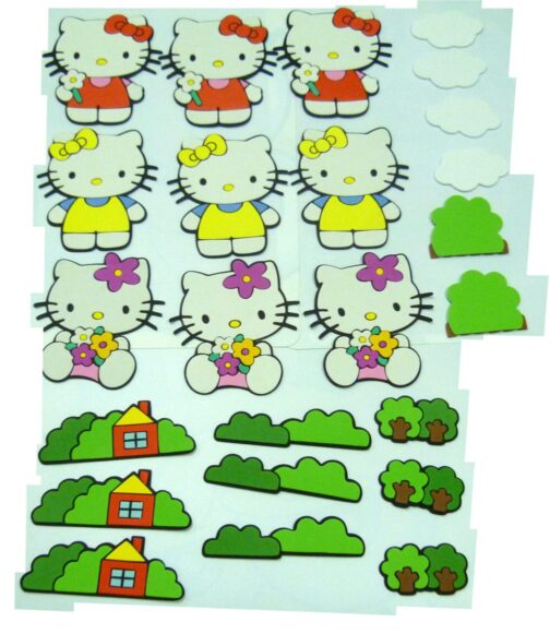 Set 24 Stickers Hello Kitty