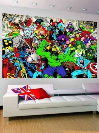 Fotomurale Marvel Comics Retrò 232 x 158cm