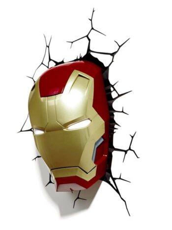 Luce da parete 3D a LED Iron Man