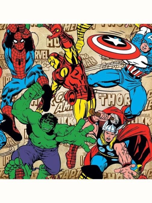 Carta da parati Marvel Comics Retrò 10mt