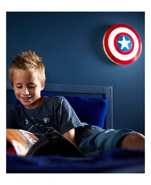 Luce da parete 3D a LED Scudo Capitan America