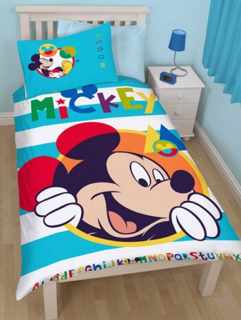 Parure copripiumino singolo reversibile Disney Topolino