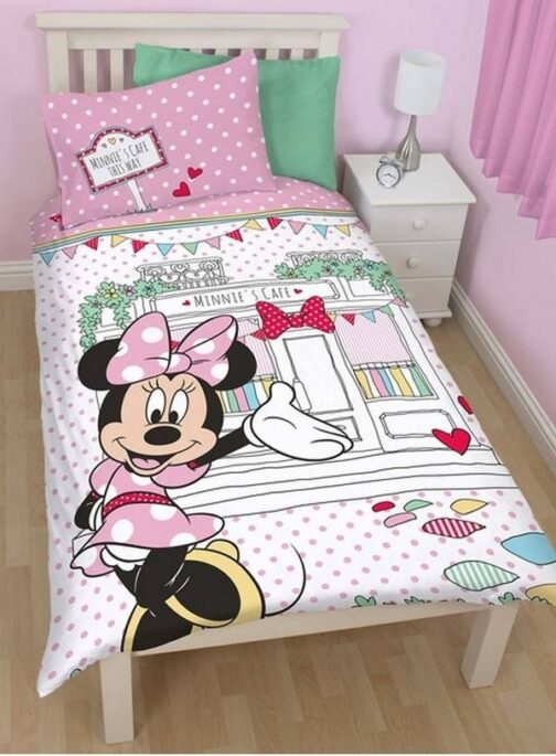 Parure copripiumino singolo reversibile Disney Minnie