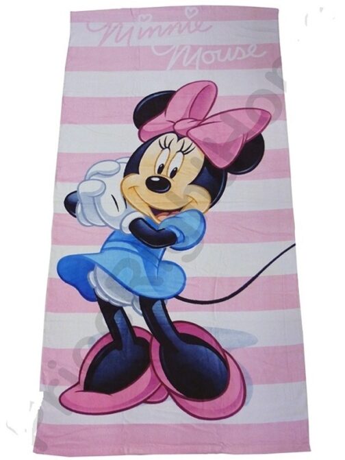 Asciugamano telo mare Minnie Righe