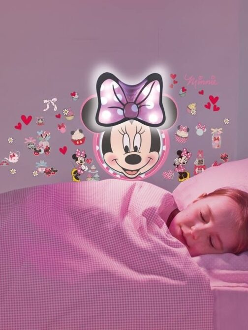 Lampada da parete adesiva e stickers Minnie