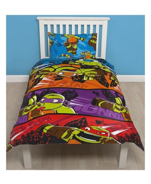 Parure copripiumino letto Ninja Turtles Reversibile 2 in 1