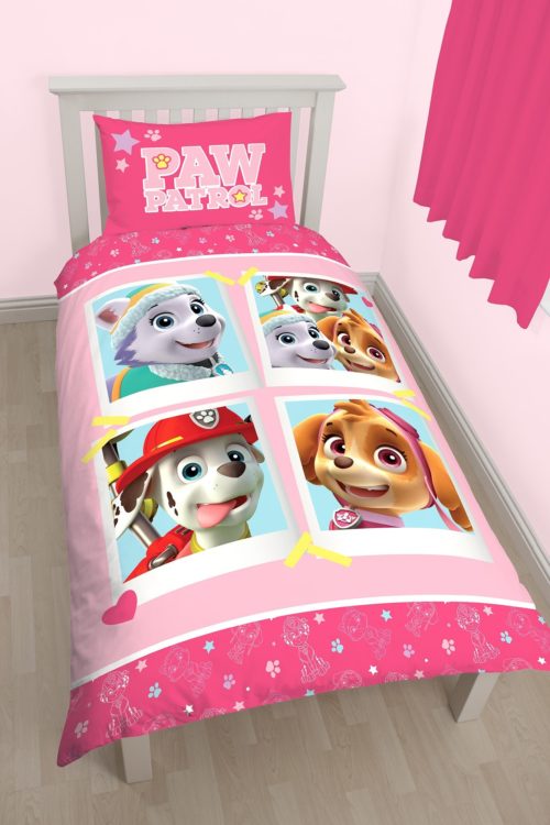 Parure copripiumino letto singolo Paw Patrol "Pink"