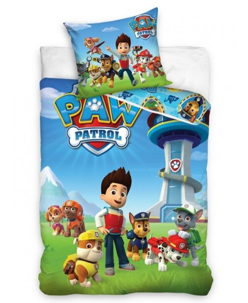 Parure copripiumino letto singolo Paw Patrol Team