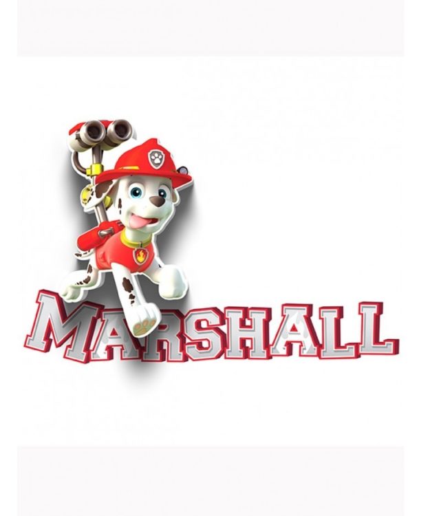 Mini-Luce da parete 3D a LED Paw Patrol Marshall