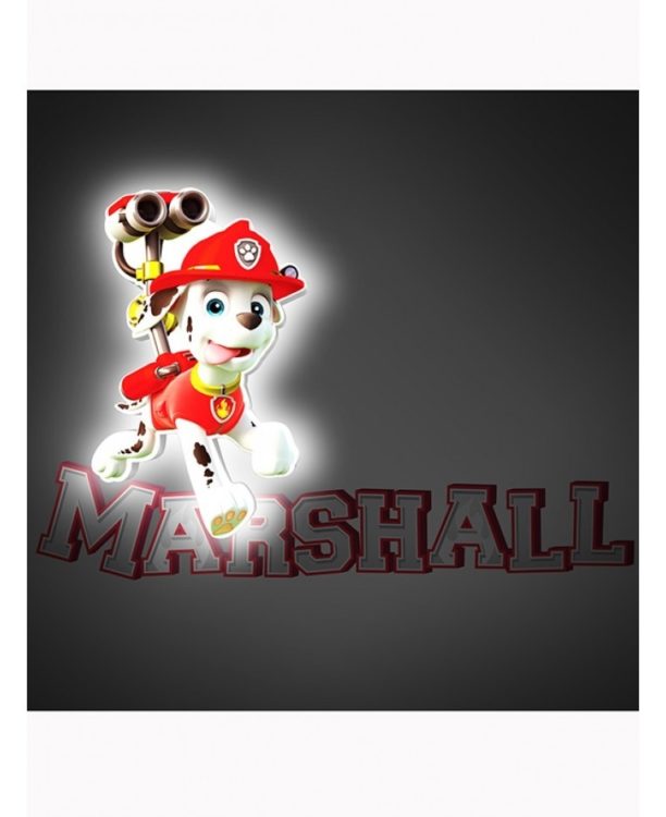 Mini-Luce da parete 3D a LED Paw Patrol Marshall