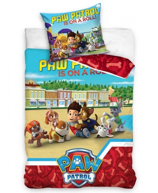 Parure copripiumino letto singolo Paw Patrol 100% cotone