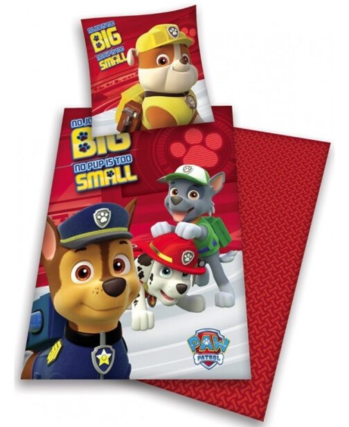 Parure copripiumino letto singolo Paw Patrol "Non Pup is Too Small"