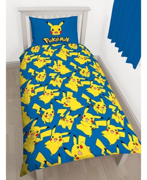 Parure copripiumino singolo Pokémon Pikachu