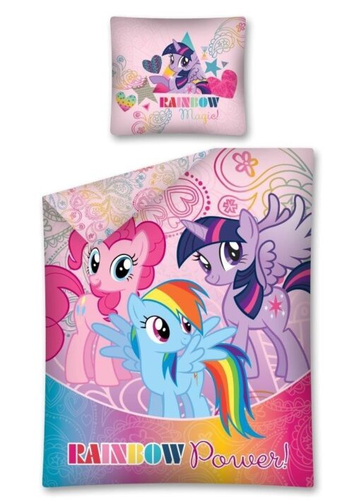 Parure copripiumino singolo My Little Pony "Rainbow Power" 140x200