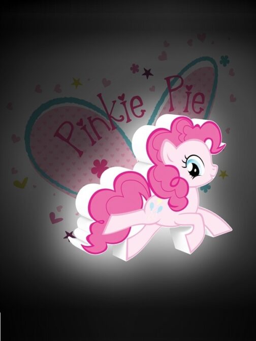 Mini-Luce da parete 3D a LED My Little Pony Pinky Pie