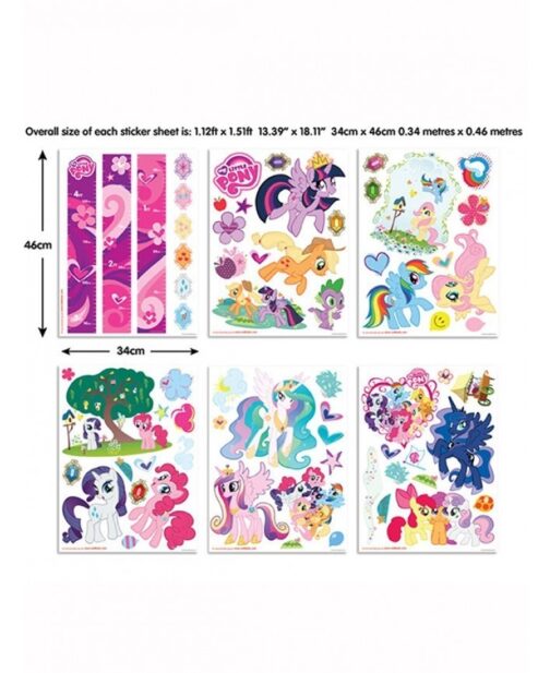 Kit 82 adesivi decorativi My Little Pony