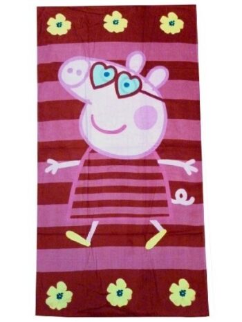 Asciugamano telo mare Peppa Pig "Stripes"