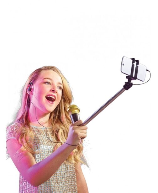 SelfieMic Selfie Stick con microfono e auricolare