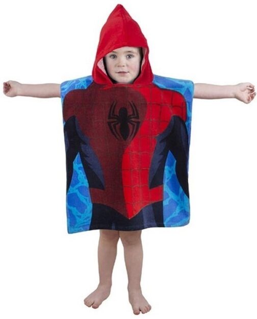 Accappatoio poncho con cappuccio Spiderman City