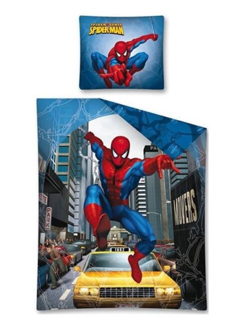 Parure copripiumino singola Spiderman New York Taxi