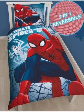 Parure copripiumino singolo Spiderman Wall Crawler