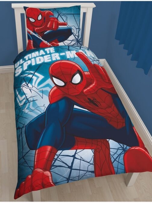 Parure copripiumino singolo Spiderman Wall Crawler