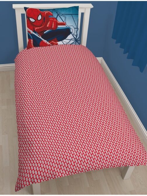 Parure copripiumino singolo Spiderman Wall Crawler