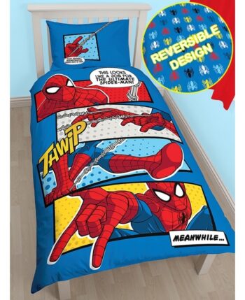 Parure copripiumino singolo Spiderman Webhead