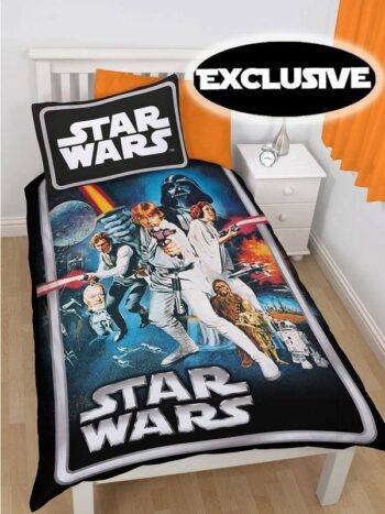 Parure Copripiumino Singola reversibile Star Wars Poster
