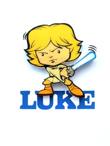 Mini-Luce da parete 3D a LED Star Wars Luke