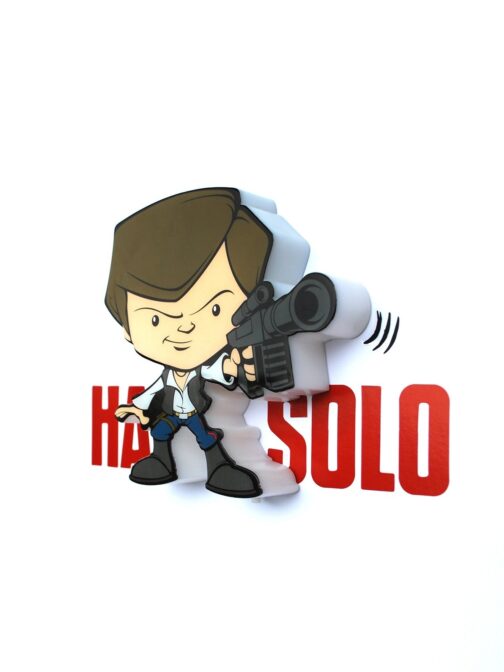 Mini-Luce da parete 3D a LED Star Wars HAN SOLO