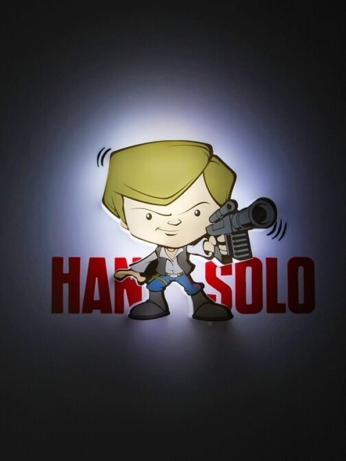 Mini-Luce da parete 3D a LED Star Wars HAN SOLO