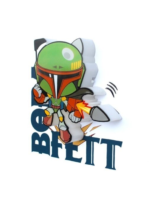 Mini-Luce da parete 3D a LED Star Wars Boba Fett