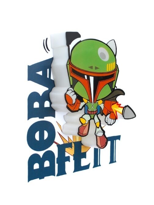 Mini-Luce da parete 3D a LED Star Wars Boba Fett