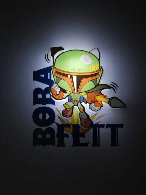 Mini-Luce da parete 3D a LED Star Wars Boba Fett