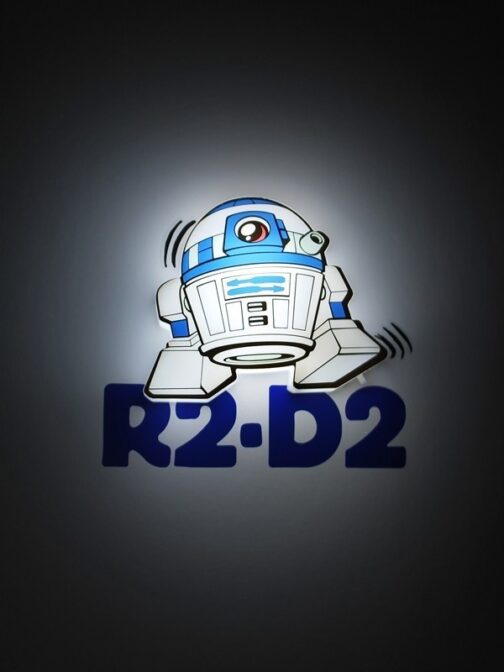 Mini-Luce da parete 3D a LED Star Wars R2-D2