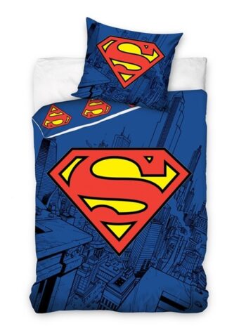 Parure Copripiumino Singola Superman Logo
