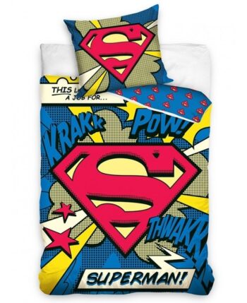 Parure copripiumino letto singolo Superman 100% cotone