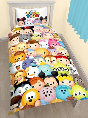 Parure copripiumino singolo double-face Disney Tsum Tsum