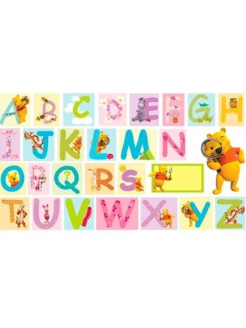 Adesivi da parete "alfabeto" Winnie The Pooh