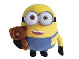 Peluche gigante Minions Bob con il suo orsetto