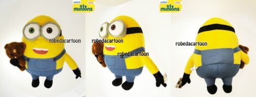 Peluche gigante Minions Bob con il suo orsetto