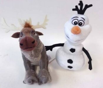 Coppia di peluche Disney Frozen Sven e Olaf 20cm