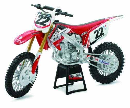 Newray - Racing Dirt Luxury Bike Honda CRF450R Two Two, Scala 1:12, Die Cast