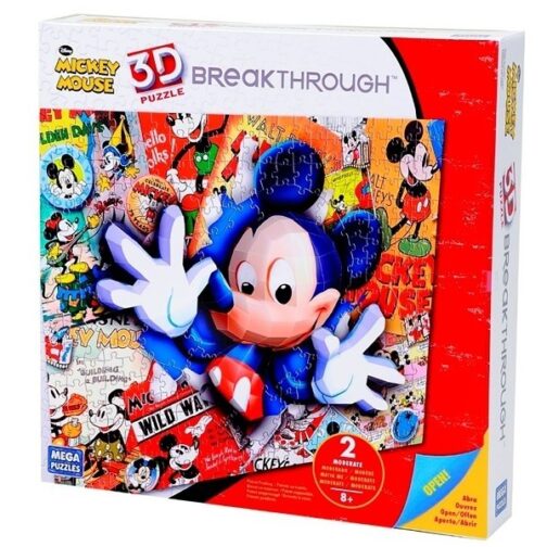 Breakthrough Puzzle Mickey Mouse - 200 Pezzi, Livello 2