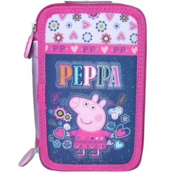 Astuccio 3 ZIP PEPPA PIG