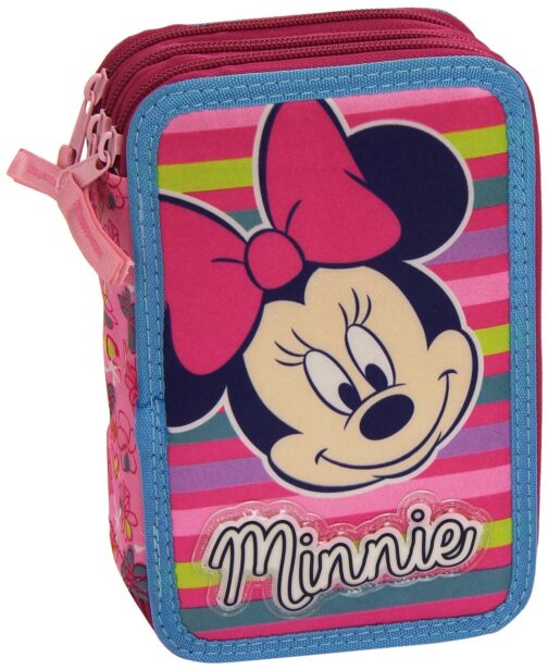 Astuccio 3 zip Minnie