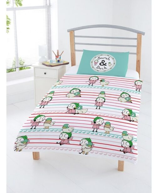 Parure copripiumino letto singolo “Sarah & Duck”