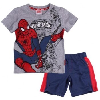 Completo T-shirt e pantaloncino Spiderman